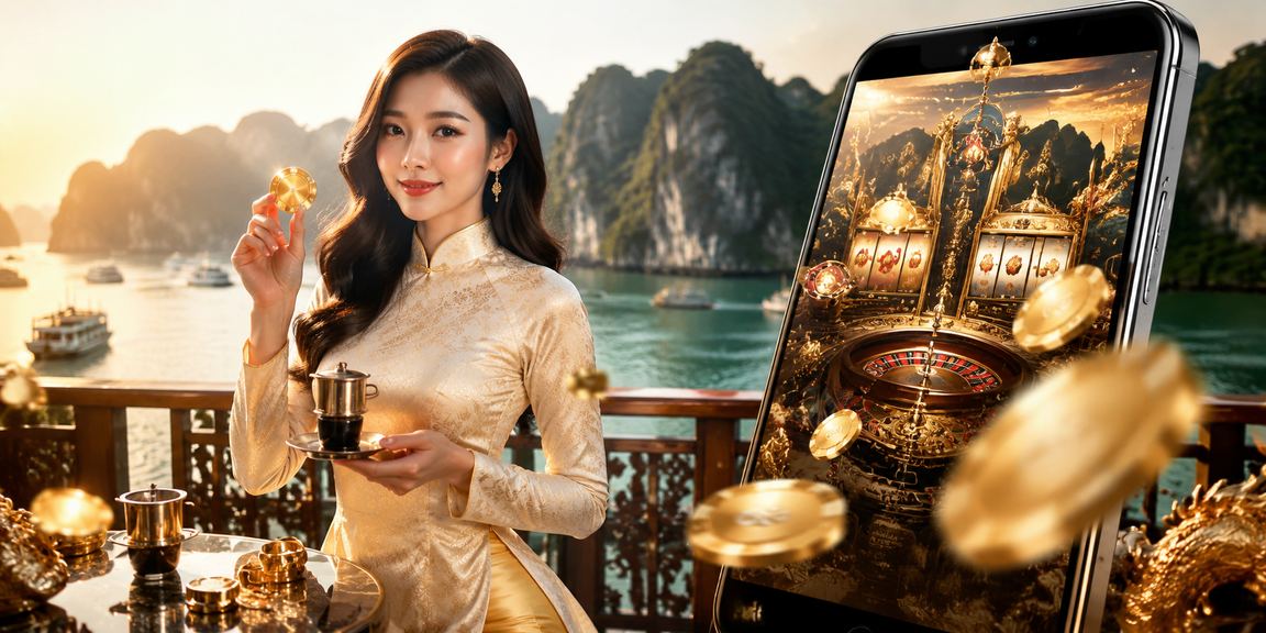 Người dùng Việt Nam xem rd2 trên trình duyệt di động bên cảnh Hạ Long